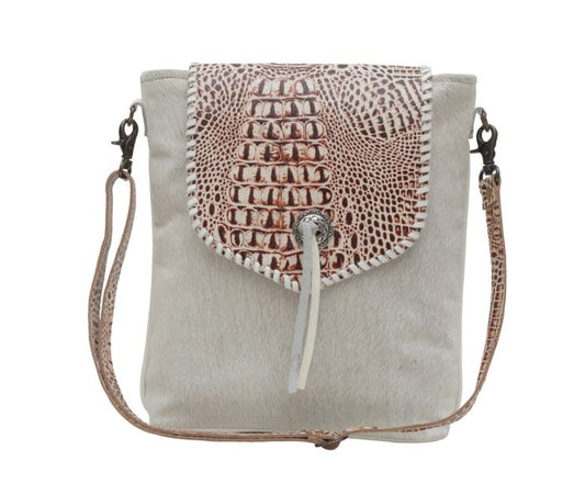 Myra Bag: S-6217 "Smokey Azteca Leather & Hair On Bag"