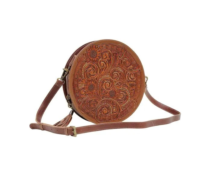 Myra Bag: S-6539 "Crimson Orchid Round Bag"