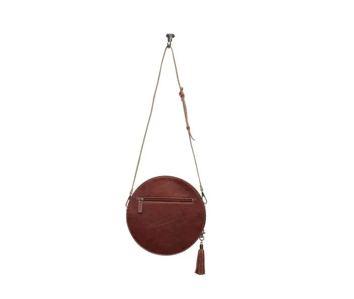 Myra Bag: S-6539 "Crimson Orchid Round Bag"