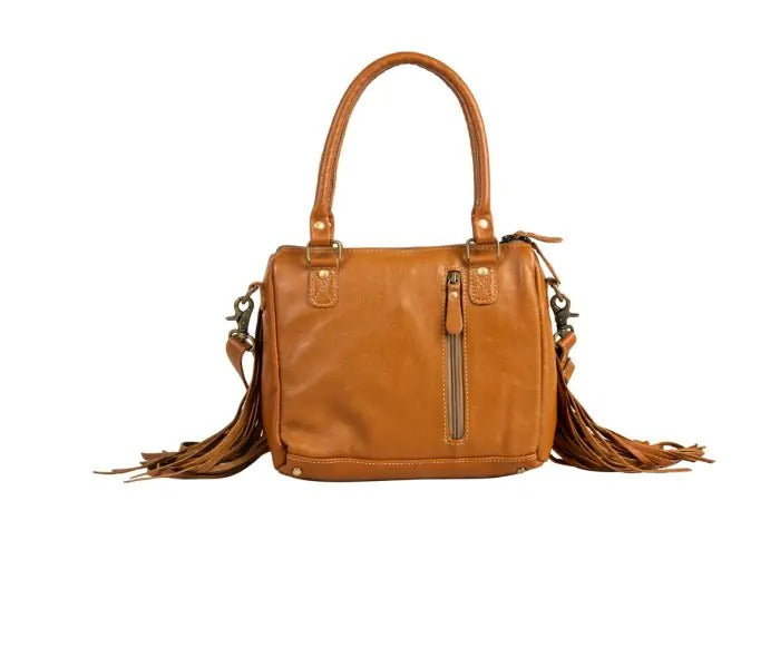 Myra Bag: S-6706 "Dakota Plains Hair-On Hide Fringed Concealed Carry Shoulder Bag"