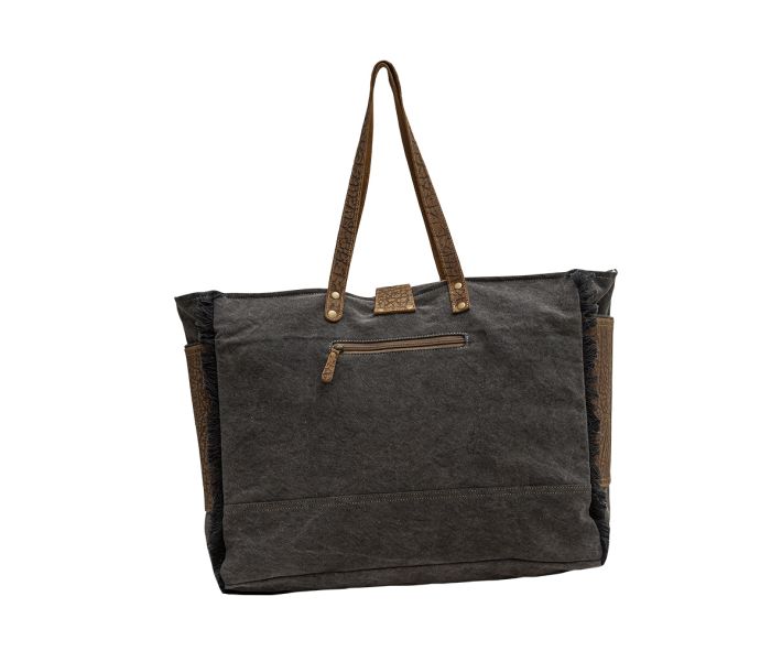 Myra Bag: S-6780 "Asher Canvas & Hair On Weekender Bag"