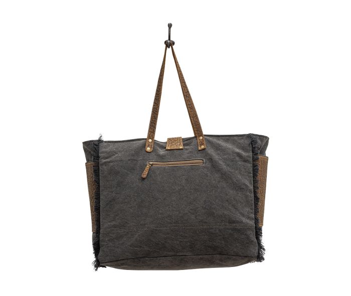 Myra Bag: S-6780 "Asher Canvas & Hair On Weekender Bag"