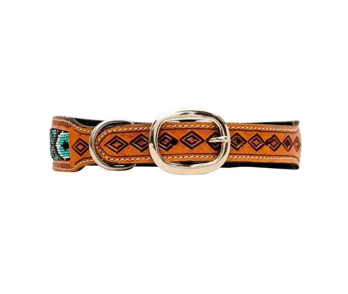 Myra Bag: S-6886 "Whizter Hand-Tooled Beaded Dog Collar"