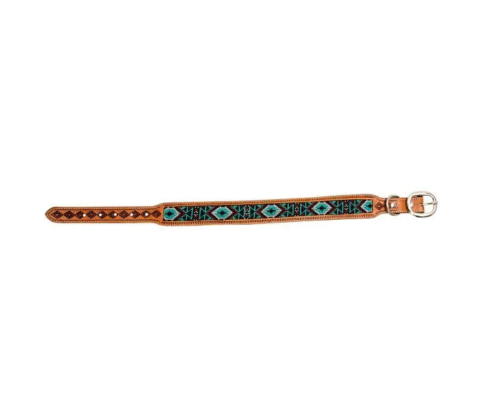 Myra Bag: S-6886 "Whizter Hand-Tooled Beaded Dog Collar"