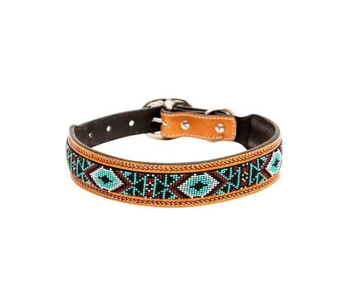 Myra Bag: S-6886 "Whizter Hand-Tooled Beaded Dog Collar"