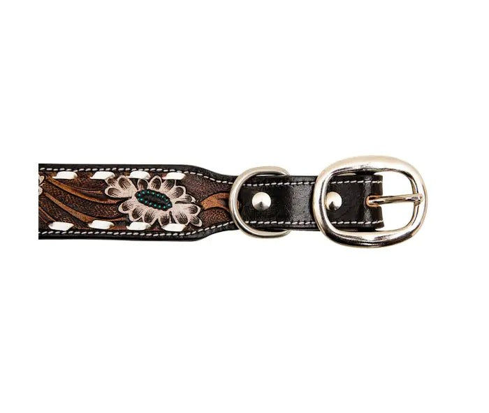 Myra Bag: S-6889 "Hotshots Hand-Tooled Leather Dog Collar"