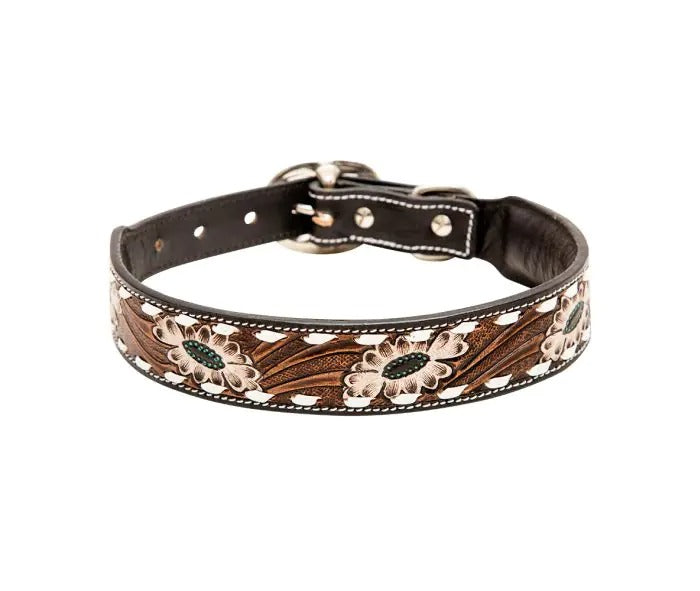 Myra Bag: S-6889 "Hotshots Hand-Tooled Leather Dog Collar"