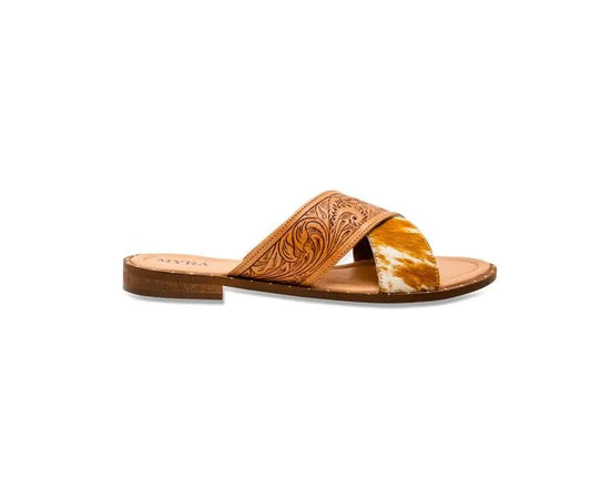 Myra Bag: S-6915 "Mukluk Western Hand-Tooled Sandals"