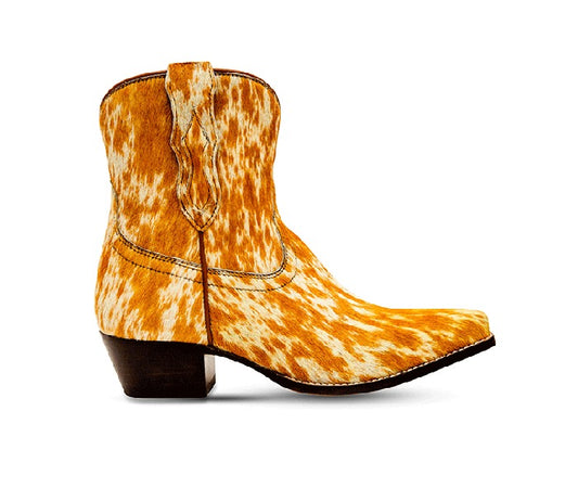 Myra Bag: S-6939 "Cowdie Western Hairon Leather Booties"