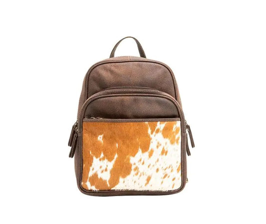 Myra Bag: S-7056 "Osborne Leather & Hairon Mini-Backpack Bag"