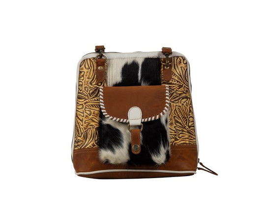 Myra Bag: S-7309 "Prairie Grasslands Canvas & Hair On Backpack""