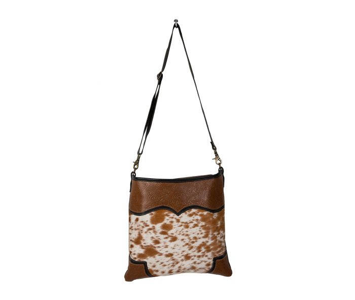 Myra Bag: S-7375 "Cattle Pardo Canvas & Hair On Bag"