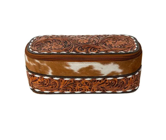 Myra Bag: S-7488 "Classic Country Hand-Tooled Make-Up Kit Bag"