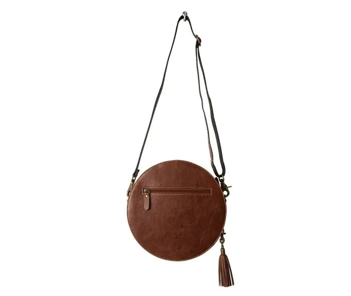 Myra Bag: S-7515 "Classic Country Hand-Tooled Round Bag"