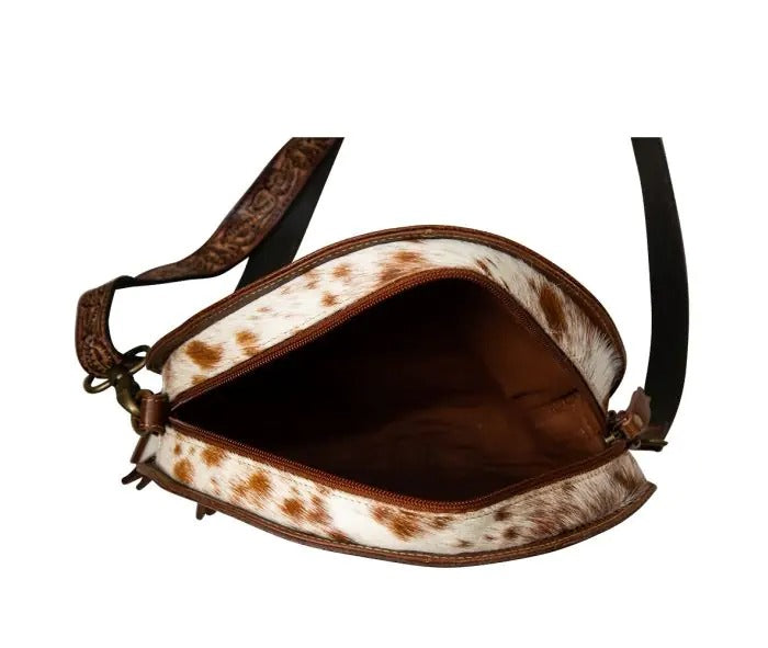 Myra Bag: S-7515 "Classic Country Hand-Tooled Round Bag"