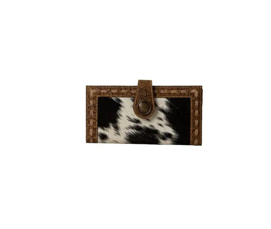 Myra Bag: S-7519 "Bayou Leather & Hair-On Hide Wallet"