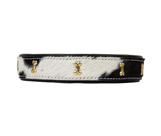 Myra Bag: S-7687 "Monterey Hair-On Hide Dog Collar"