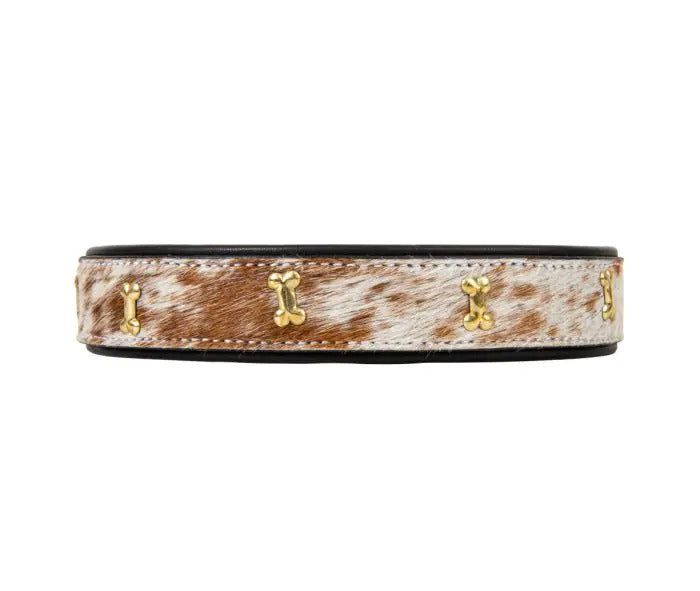 Myra Bag: S-7688 "Chissum Hair-On Hide Dog Collar"