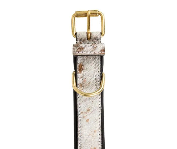 Myra Bag: S-7688 "Chissum Hair-On Hide Dog Collar"