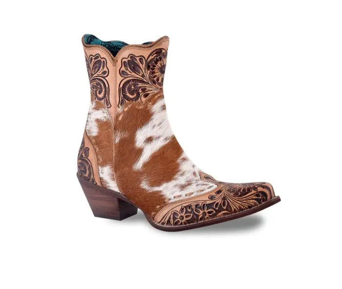 Myra Bag: S-7697 "Winchester Hair-On Hide & Hand-Tooled Boots"