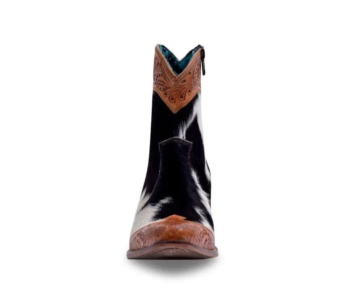 Myra Bag: S-7699 "Silverado Hair-On Hide & Hand-Tooled Boots"