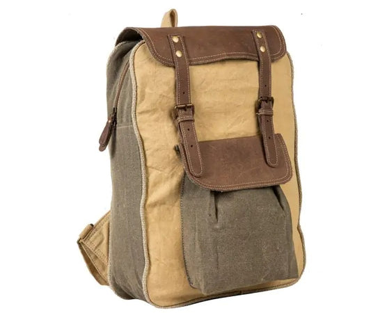 Myra Bag: S-7909 "Chesternut Traveler Canvas Backpack Bag"