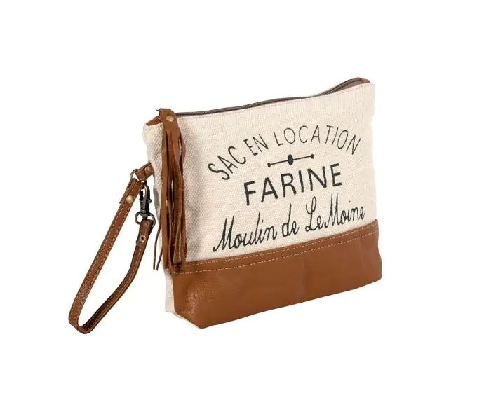 Myra Bag: S-8047 "Farine Canvas Pouch"