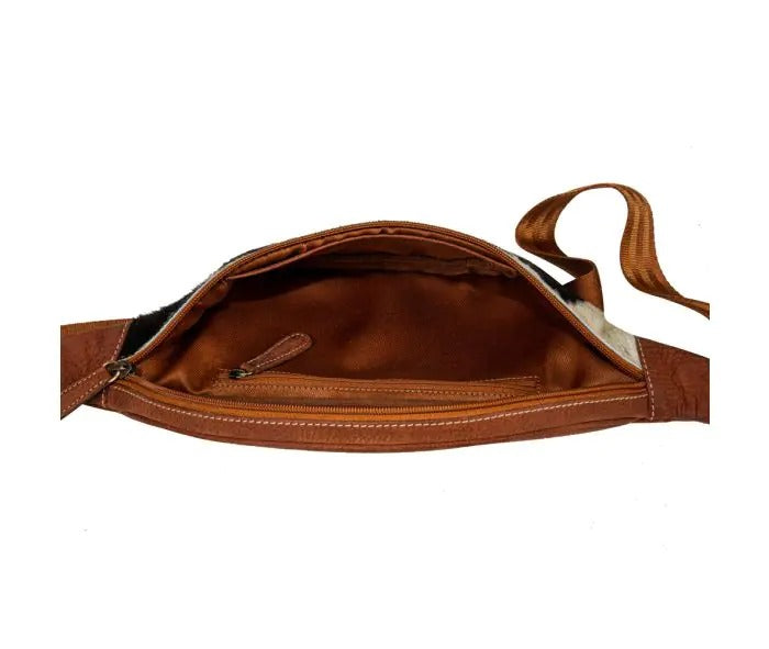 Myra Bag: S-8083 "Stratton Ridge Leather & Hairon Fanny Pack"