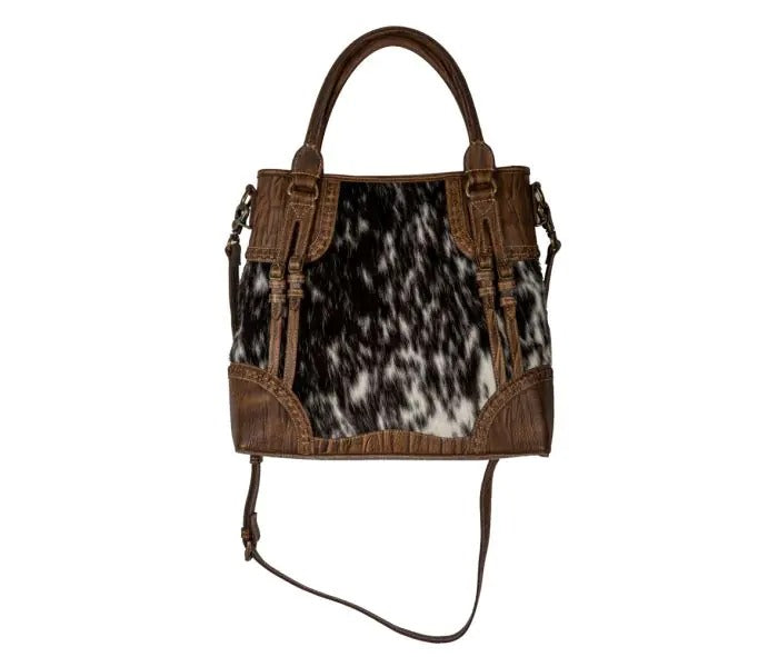 Myra Bag: S-8103 "Crawford Canyon Tall Leather Hairon Bag"