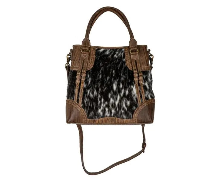 Myra Bag: S-8103 "Crawford Canyon Tall Leather Hairon Bag"