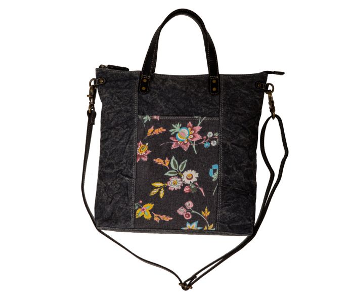 Myra Bag: S-8172 "Cavender Floral Canvas Tote Bag"