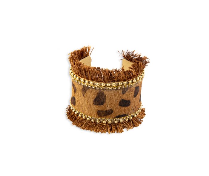 Myra Bag: S-8272 "Touch of the Wild Hair On Hide Cuff Bracelet"