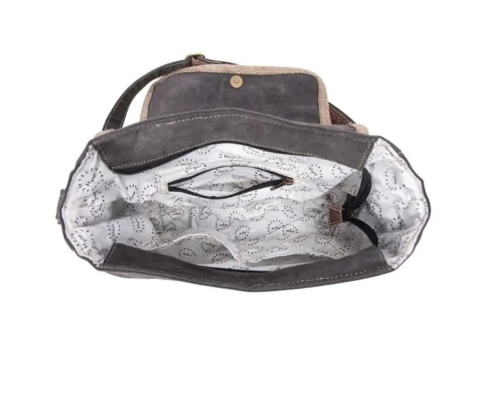 Myra Bag: S-8462 "Do Well Bicycle Canvas Concealed Carry Shoulder Bag"