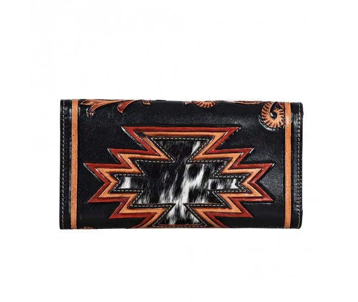 Myra Bag: S-8750 "Dorado Ranch Hand-Tooled Leather Wallet"