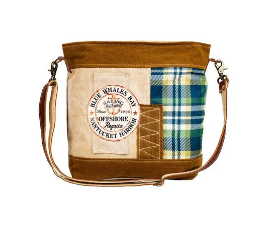 Myra Bag: S-8825 "Blue Whales Bay Shoulder Bag"