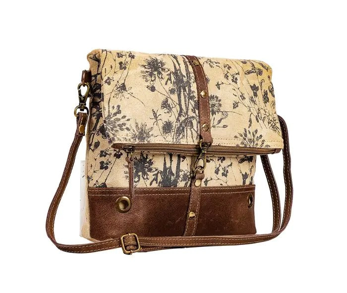 Myra Bag: S-8943 "Tazzie Floral Accent Small Crossbody Bag"