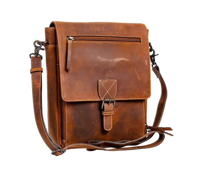 Myra Bag: S-9289 "Kurlingham Satchel Leather Shoulder Bag"