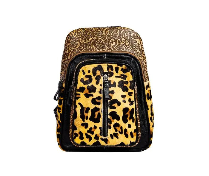 Myra Bag: S-9361 "Jaguar Trail Hand-Tooled Sling Bag"