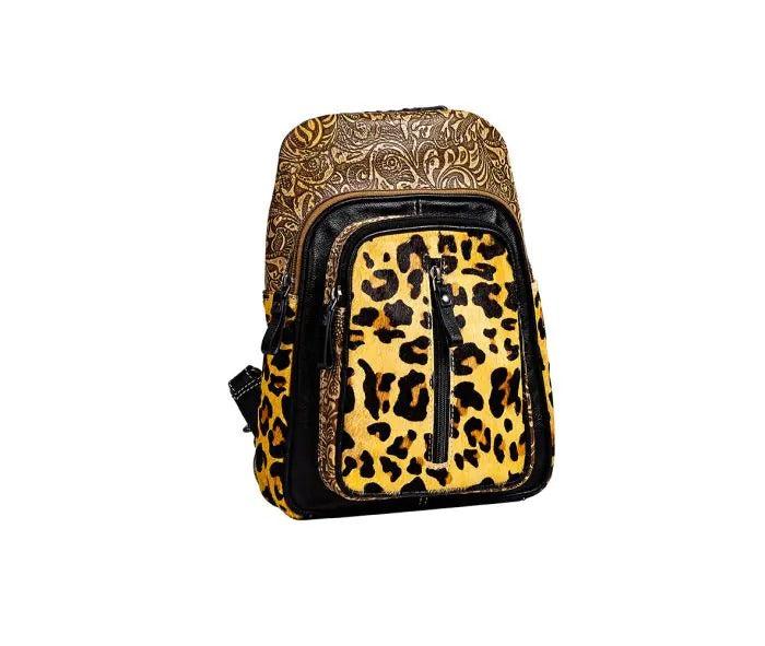 Myra Bag: S-9361 "Jaguar Trail Hand-Tooled Sling Bag"