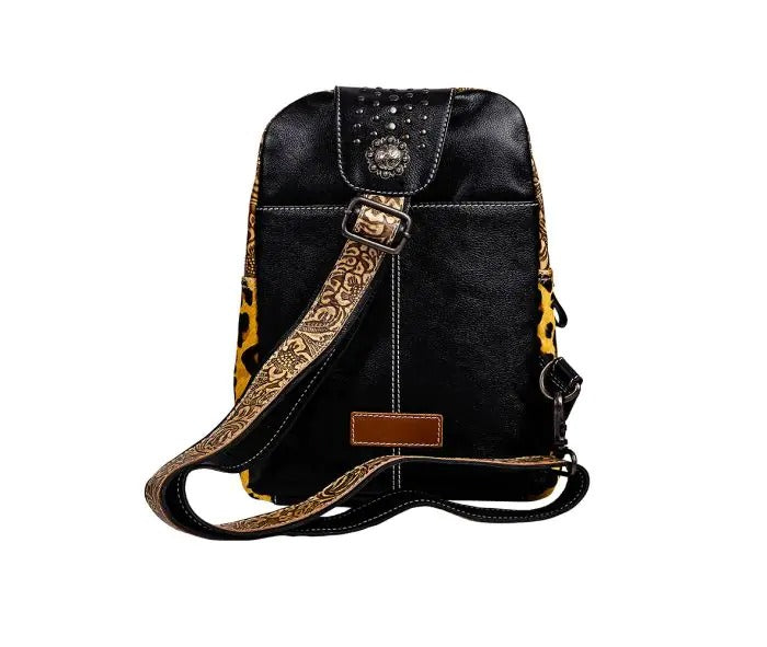 Myra Bag: S-9361 "Jaguar Trail Hand-Tooled Sling Bag"