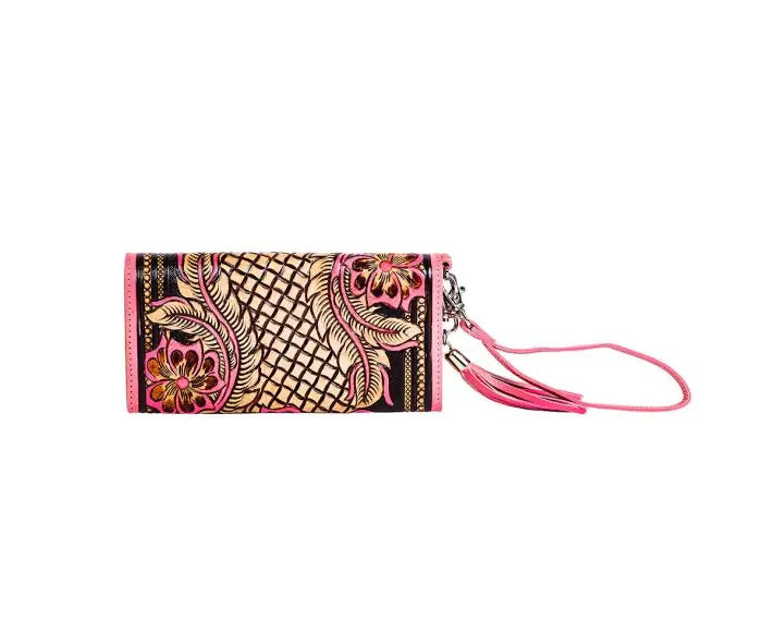 Myra Bag: S-9420 "Magna Falls Hand-Tooled Flap Wallet"