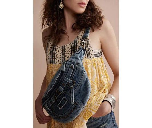 Myra Bag: S-9604 "Vaquero Azules Denim Sling Bag"