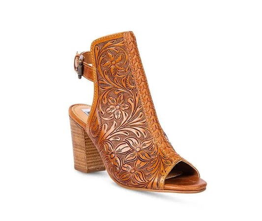 Myra Bag: S-9653 "Monika Boots in Hand-Tooled Leather"