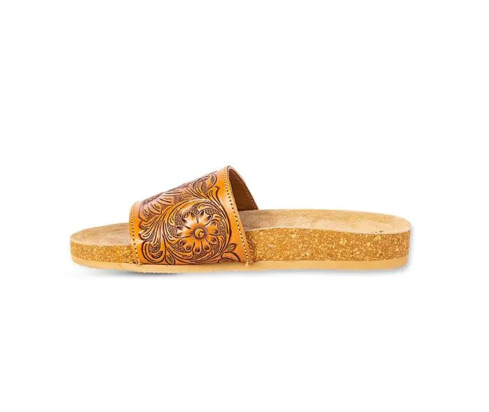 Myra Bag: S-9661 "Dottie Hand-Tooled Sandals"