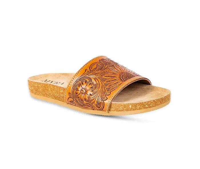 Myra Bag: S-9661 "Dottie Hand-Tooled Sandals"