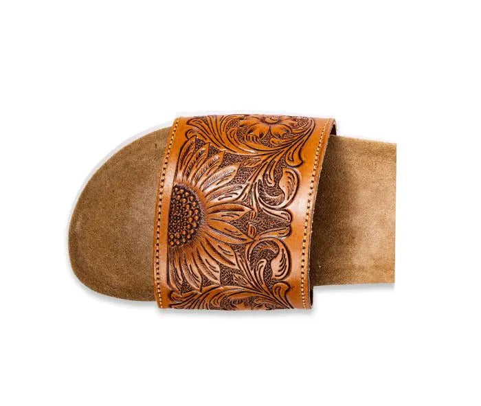 Myra Bag: S-9661 "Dottie Hand-Tooled Sandals"