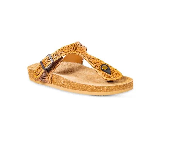 Myra Bag: S-9668 "Sadie Mesa Hand-Tooled Sandals"