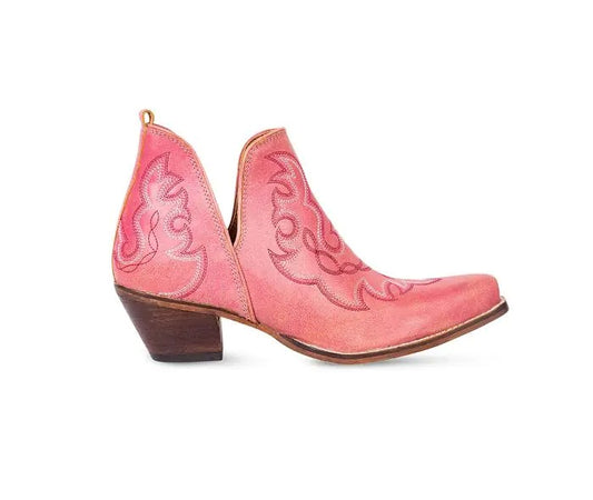 Myra Bag: S-9689 "Maisie Stitched Leather Boots in Pink"