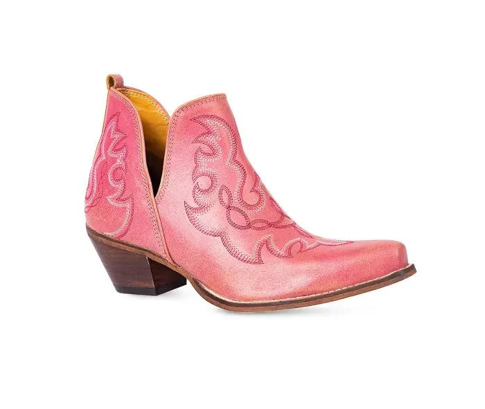 Myra Bag: S-9689 "Maisie Stitched Leather Boots in Pink"