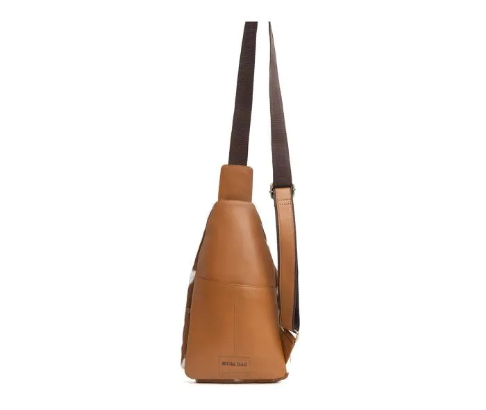 Myra Bag: S-9752 "Simons Trail Leather Hair-On Hide Sling Bag"